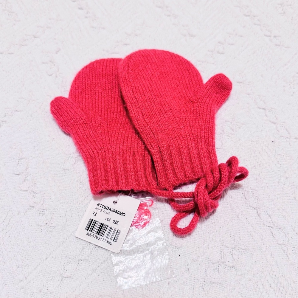Bonpoint winter mittens T2 size New!!